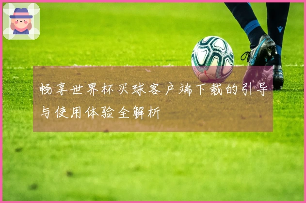 畅享世界杯买球客户端下载的引导与使用体验全解析